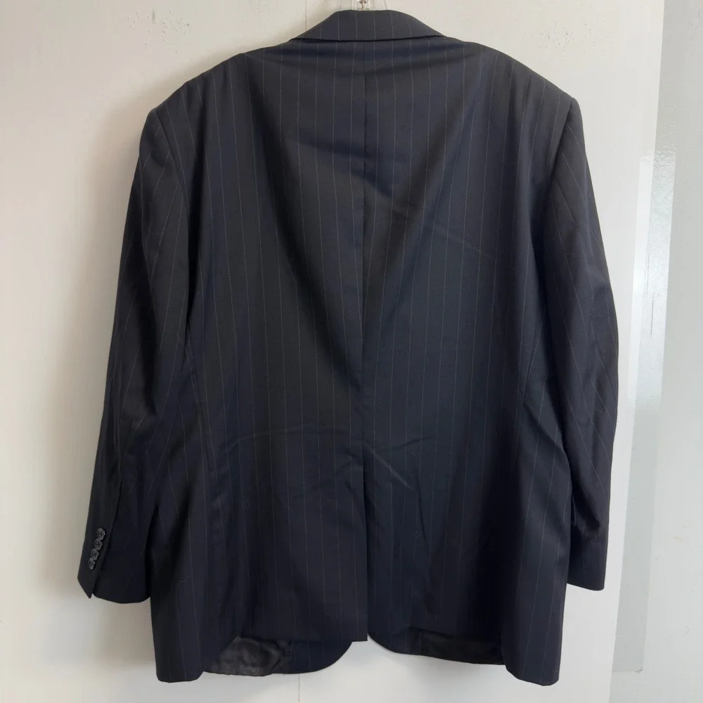 Jos A Bank Signature Collection Mens 46S Navy Pinstripe‎ Wool Suit Gordon 40X28